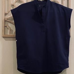 FIGS Rafaela Mandarin collar scrub top